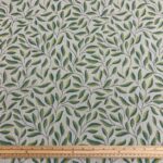 Stitched Leaves Linen Look