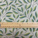 Stitched Leaves Linen Look