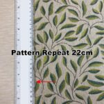 Stitched Leaves Linen Look