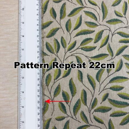 Green Leaves Linen Look - Image 3