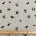 Garden Bumblebee Scatter Linen Look