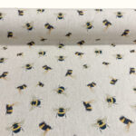 Garden Bumblebee Scatter Linen Look