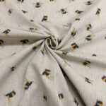 Garden Bumblebee Scatter Linen Look