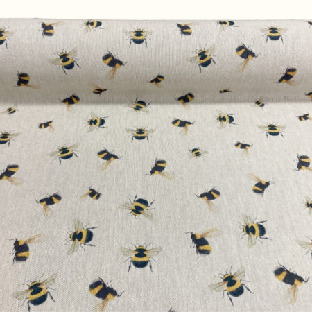 Garden Bumblebee Scatter Linen Look - Image 2