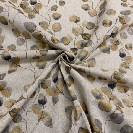 Watercolour Leaves Linen Look - Image 9