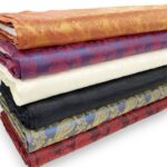 Ivory Paisley Anti-Static Lining