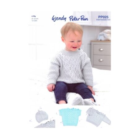 Wendy Sweater, Slipover & Hat Pattern PP025