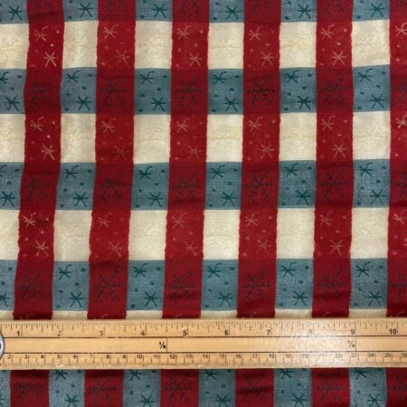 Yuletide Check Metallic Jacquard - Image 3