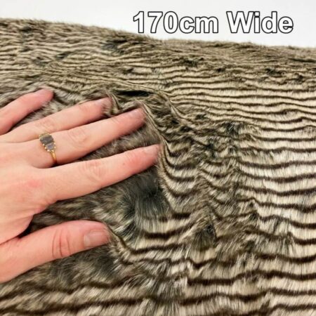 Luxury Stripe Faux Fur