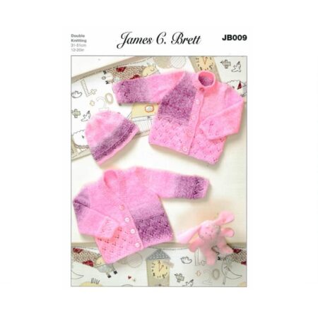 Baby Marble DK Cardigans and Hat Pattern JB009