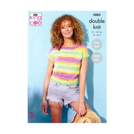 King Cole DK Top and Sweater Pattern 5883