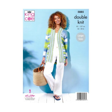 King Cole DK Jacket and Sweater Pattern 5885 - Image 2