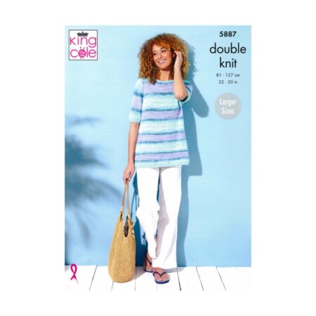 King Cole DK Jacket and A line Top Pattern 5887