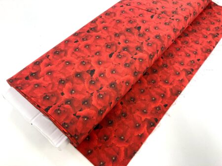 Red Poppies Cotton