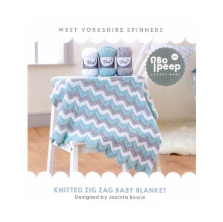 WYS Knitted Zig Zag Baby Blanket Pattern
