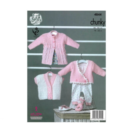 King Cole Coat and Cardigans Pattern 4844 - Image 2