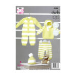 King Cole All-in-one, Hoody, Pants and Hat Pattern 4846