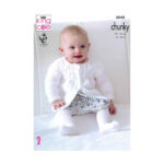 King Cole Matinee Coat, Angel Top, Cardigan & Blanket Pattern 4848