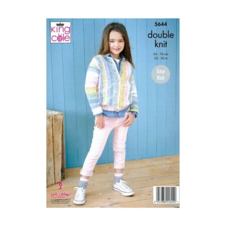 King Cole DK Hoodie & Cardigan Pattern 5644 - Image 2