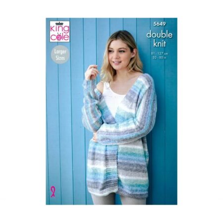 King Cole DK Ladies Cardigans Pattern 5649