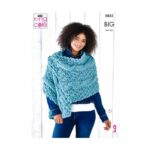 King Cole DK Wrap, Scarves and Snood Pattern 5823