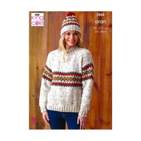 King Cole DK Sweater and Hats Pattern 5868