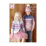 King Cole DK Sweaters, Cardigan and Hat Pattern 5869