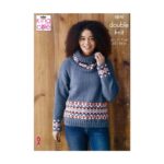 King Cole DK Sweaters, Hat and Cowl Pattern 5870