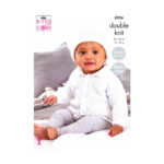 King Cole DK Cardigan, Hat and Blanket Pattern 5926