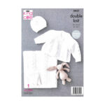 King Cole DK Matinee Coat, Hat and Blanket Pattern 5927