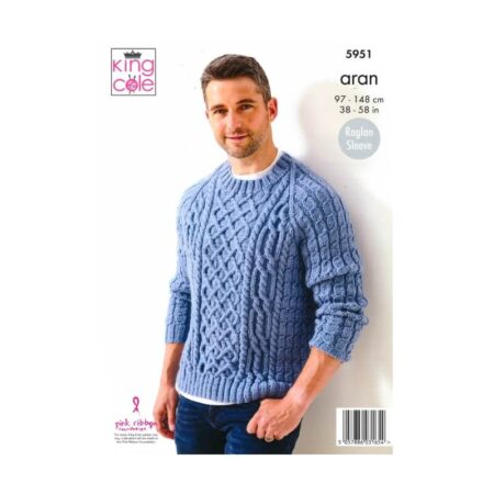 King Cole Men's Sweaters Pattern 5951 - Image 2