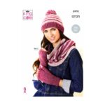 King Cole Aran Accessories Pattern 5970