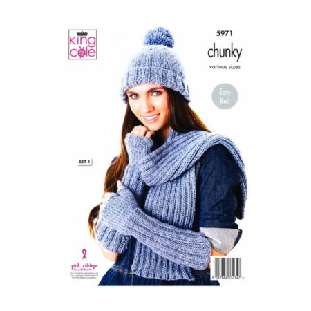 King Cole Chunky Accessories Pattern 5971 - Image 2