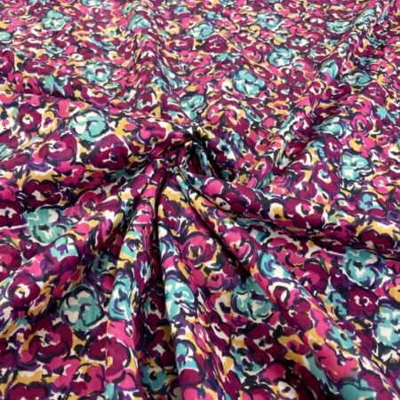 Purple Floral Fine Cotton - Image 3