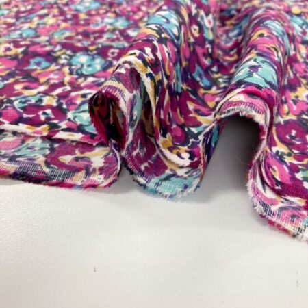 Purple Floral Fine Cotton