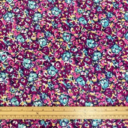 Purple Floral Fine Cotton - Image 2