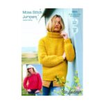 Stylecraft DK Crochet Moss Stitch Jumpers Pattern 9964