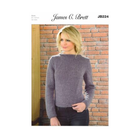 Aztec Aran Sweater Pattern JB224
