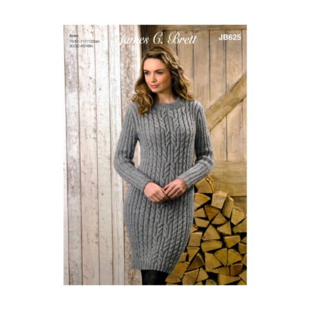 Aztec Aran Sweater/Dress Pattern JB625