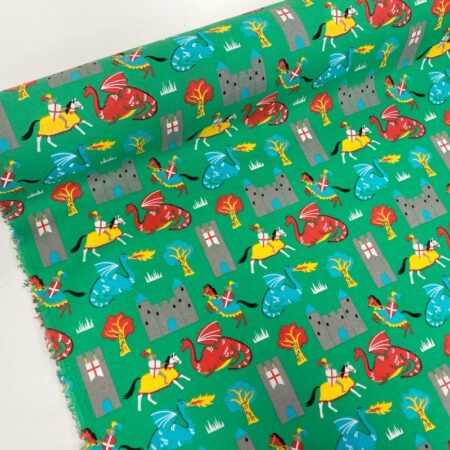 Knights and Dragons Polycotton