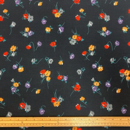 Portia Flower Polyester Jersey - Image 2