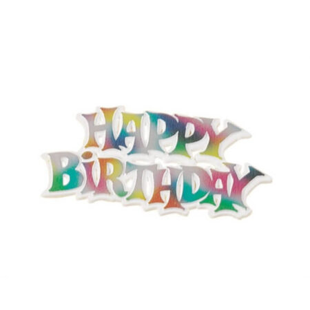 Rainbow Cake Topper Happy Birthday
