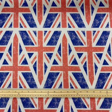 Union Jack Bunting Linen Look - Image 2