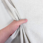 Plain Re-cycled Cotton-Polyester Linen Look