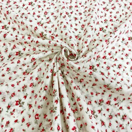 Floral Swiss Dot Dobby - Image 6