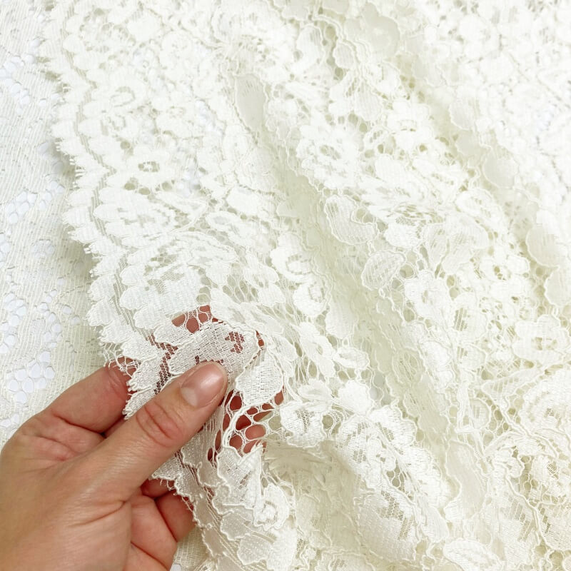 Bargin Deals On Beautful Wholesale ivory cotton lace 