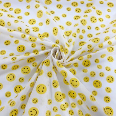 Smiley Face Polycotton - Image 4