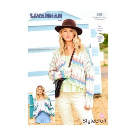 Stylecraft Lace Cardigans Pattern 9981
