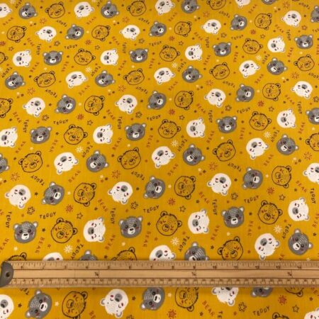 Bear Faces Polycotton - Image 2