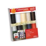 Gütermann Sew All Thread Basics 10 PACK with 100m Reels